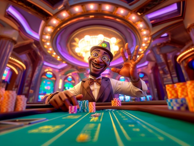 Tampilan permainan Money Train di yo togel dengan tema kereta api